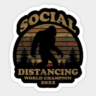 VINTAGE -  BIGFOOT SOCIAL DISTANCING 2022 Sticker